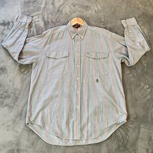Tommy Hilfiger Vintage Multicolor Striped Button Down Shirt